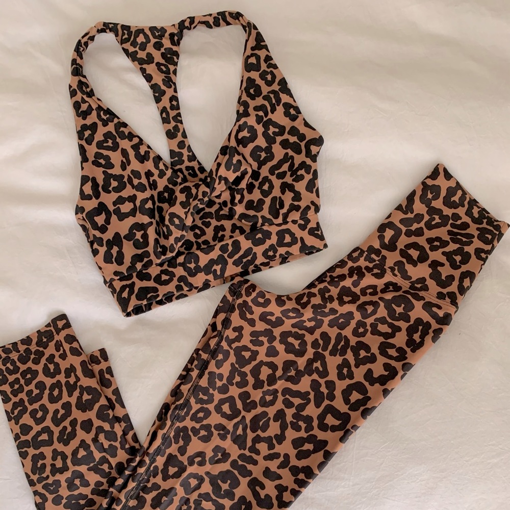 Leopard Beach Riot Workout Set